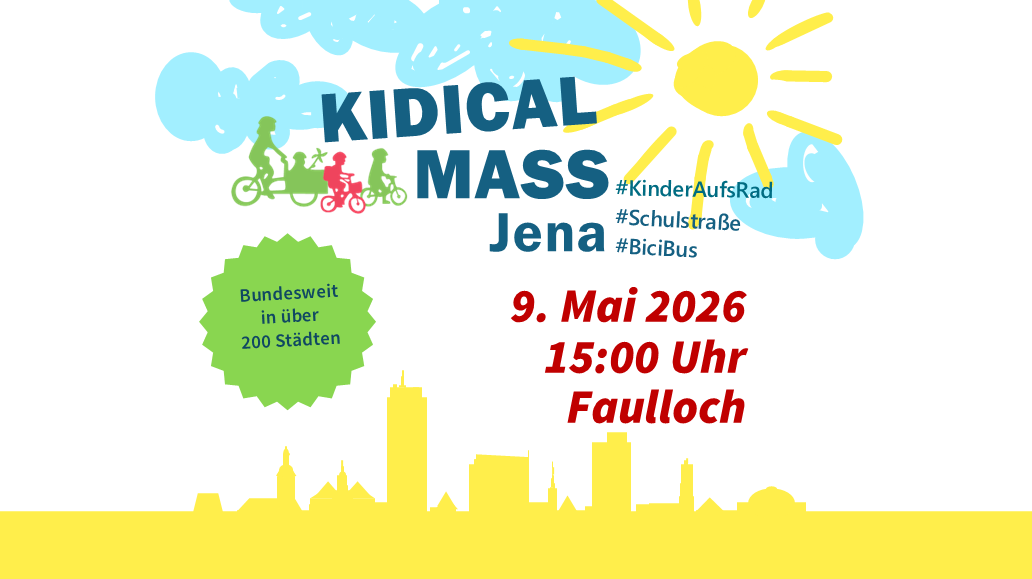 Kidical Mass Jena 9. Mai 2026