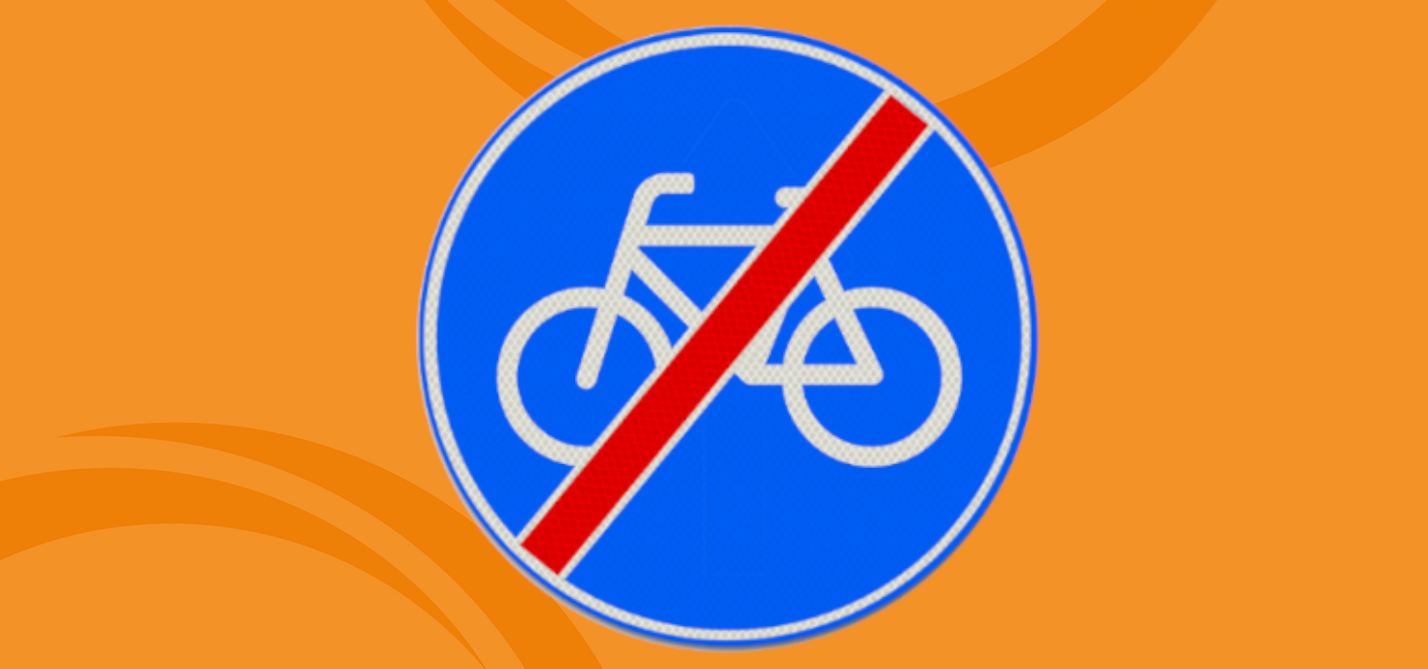 Verkehrszeichen Fahrradstraße Ende Verkehrszeichen Fahrradstraße Ende
