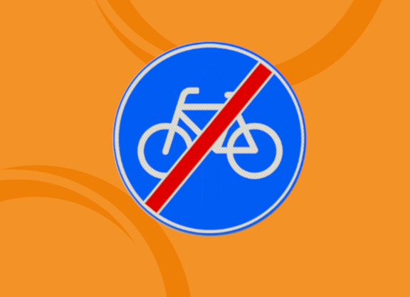 Verkehrszeichen Fahrradstraße Ende