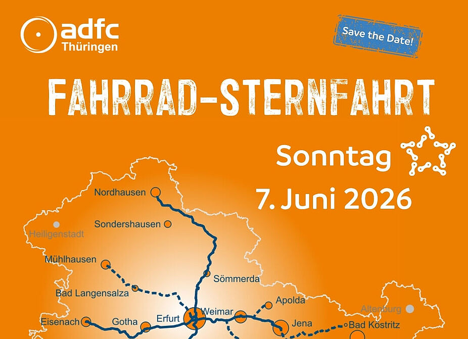 Thüringen-Sternfahrt 2026: Save the Date 1080x1350