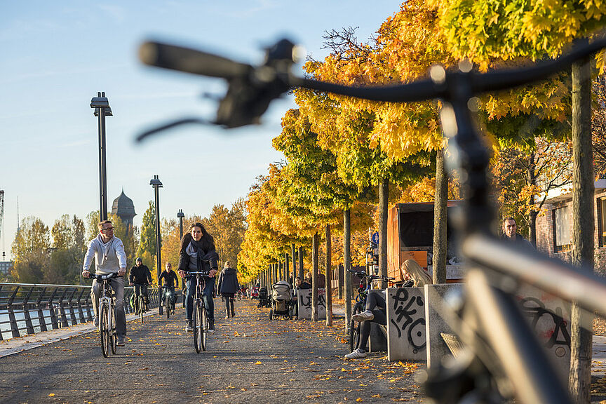 Fahrradfahren in der Stadt Fahrradfahren in der Stadt